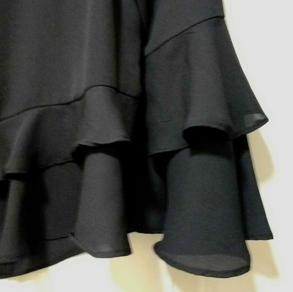 Relaxed, Tiered Ruffle Blouse